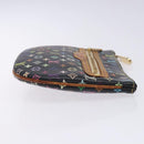 LOUIS VUITTON Monogram Multicolor Pochette GM Pouch Black M60027 LV Auth 134468-3