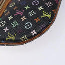 LOUIS VUITTON Monogram Multicolor Pochette GM Pouch Black M60027 LV Auth 134468-14