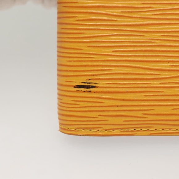 LOUIS VUITTON Epi Agenda PM Day Planner Cover Yellow R20059 LV Auth 134469