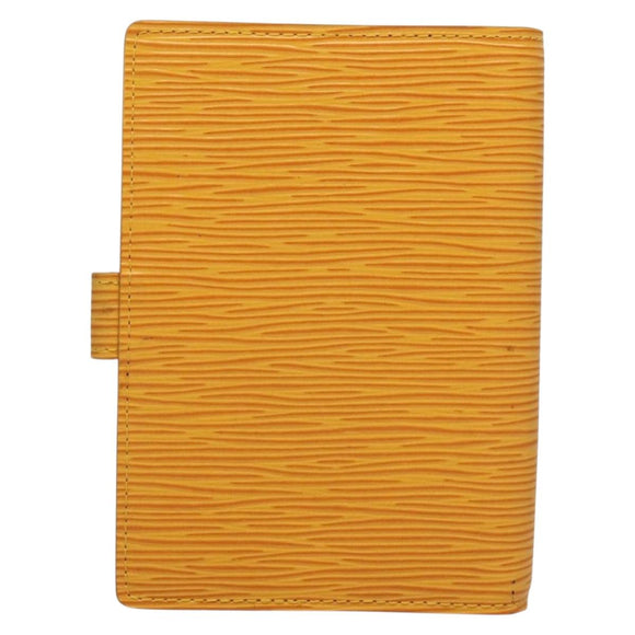 LOUIS VUITTON Epi Agenda PM Day Planner Cover Yellow R20059 LV Auth 134469
