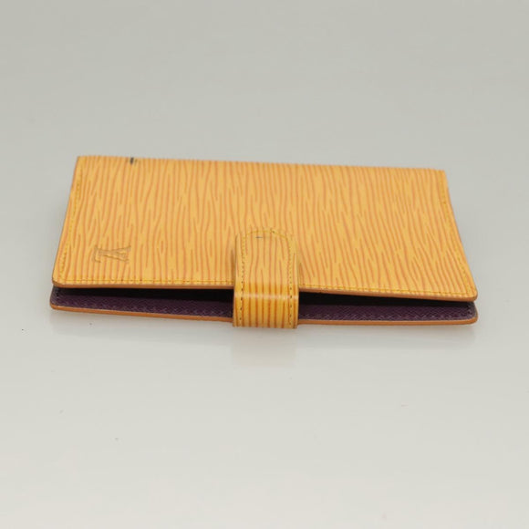 LOUIS VUITTON Epi Agenda PM Day Planner Cover Yellow R20059 LV Auth 134469