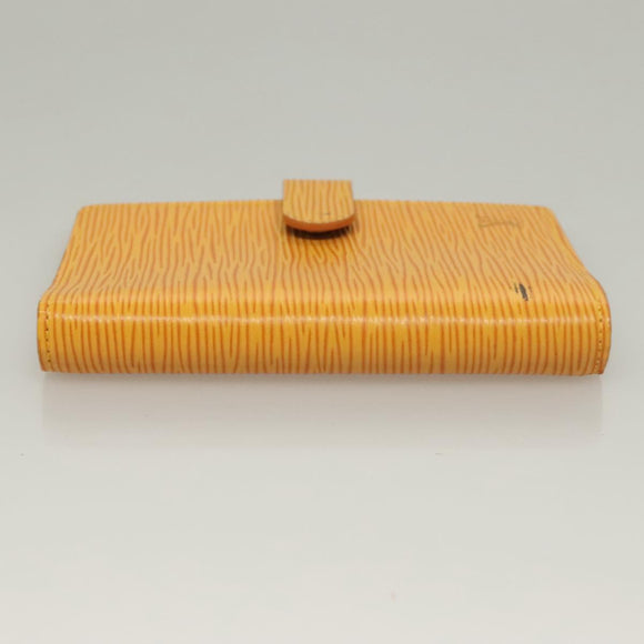 LOUIS VUITTON Epi Agenda PM Day Planner Cover Yellow R20059 LV Auth 134469