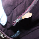 HERMES Fourre Tout MM Hand Bag Canvas Red Silver Auth 134477-17