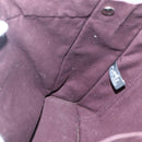 HERMES Fourre Tout MM Hand Bag Canvas Red Silver Auth 134477-18