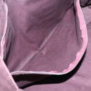 HERMES Fourre Tout MM Hand Bag Canvas Red Silver Auth 134477-11