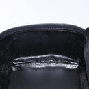 GUCCI Vanity Cosmetic Pouch Suede Black Silver 032 1705 0140 Auth 134479-19