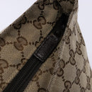 GUCCI GG Canvas Web Sherry Line Hand Bag Beige Red Green 131228 Auth 134493-10