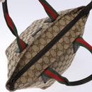 GUCCI GG Canvas Web Sherry Line Hand Bag Beige Red Green 131228 Auth 134493-6