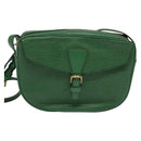 LOUIS VUITTON Epi Jeune Fille MM Shoulder Bag Green M52154 LV Auth 134501-13