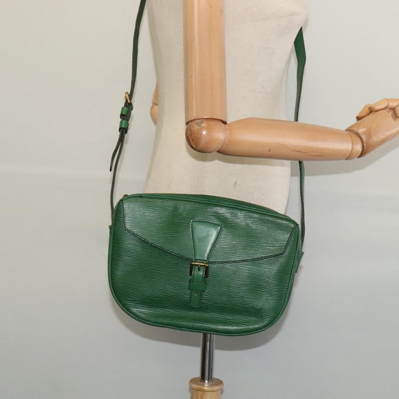 LOUIS VUITTON Epi Jeune Fille MM Shoulder Bag Green M52154 LV Auth 134501