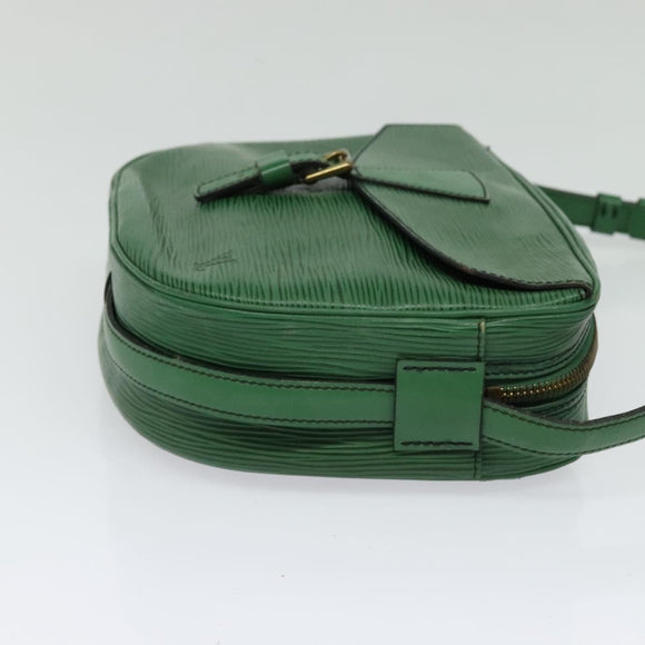 LOUIS VUITTON Epi Jeune Fille MM Shoulder Bag Green M52154 LV Auth 134501
