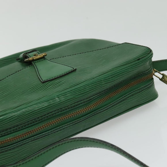 LOUIS VUITTON Epi Jeune Fille MM Shoulder Bag Green M52154 LV Auth 134501