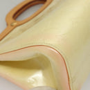 LOUIS VUITTON Monogram Vernis Roxbury Drive Hand Bag Perle M91374 Auth 134503-14