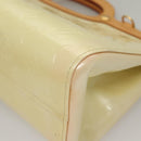 LOUIS VUITTON Monogram Vernis Roxbury Drive Hand Bag Perle M91374 Auth 134503-15