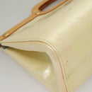 LOUIS VUITTON Monogram Vernis Roxbury Drive Hand Bag Perle M91374 Auth 134503-16
