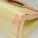 LOUIS VUITTON Monogram Vernis Roxbury Drive Hand Bag Perle M91374 Auth 134503-9