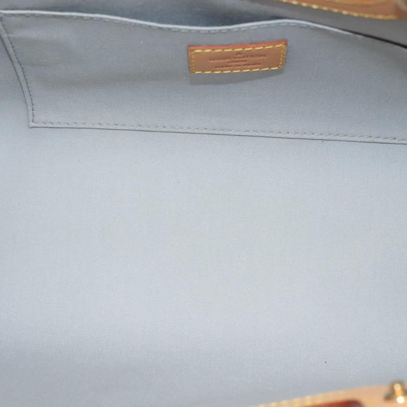 LOUIS VUITTON Monogram Vernis Roxbury Drive Hand Bag Perle M91374 Auth 134503