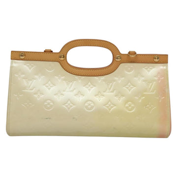 LOUIS VUITTON Monogram Vernis Roxbury Drive Hand Bag Perle M91374 Auth 134503 - 0