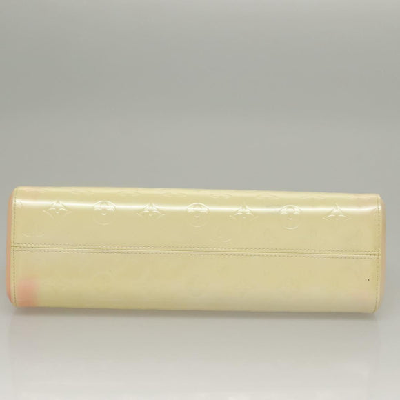 LOUIS VUITTON Monogram Vernis Roxbury Drive Hand Bag Perle M91374 Auth 134503