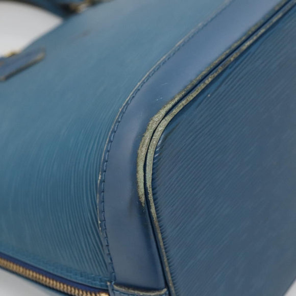 LOUIS VUITTON Epi Alma Hand Bag Toledo Blue M52145 LV Auth 134510