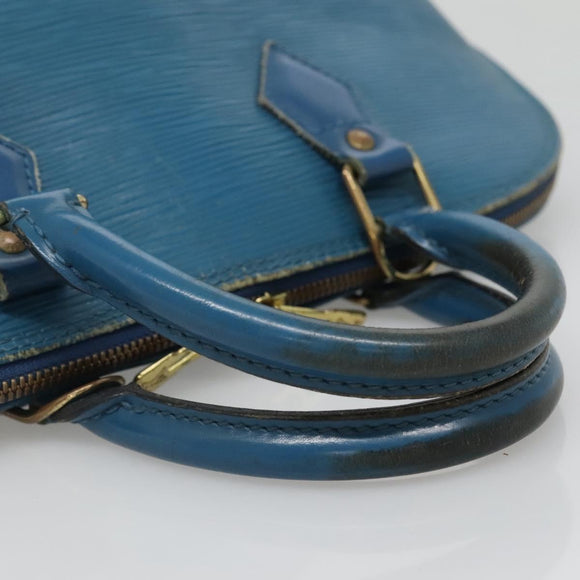LOUIS VUITTON Epi Alma Hand Bag Toledo Blue M52145 LV Auth 134510