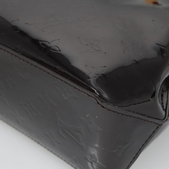 LOUIS VUITTON Monogram Vernis Reade PM Hand Bag Amarante M91993 LV Auth 134516