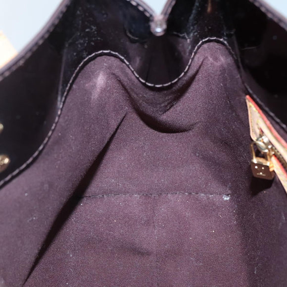 LOUIS VUITTON Monogram Vernis Reade PM Hand Bag Amarante M91993 LV Auth 134516