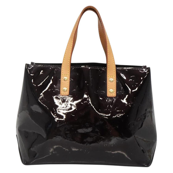 LOUIS VUITTON Monogram Vernis Reade PM Hand Bag Amarante M91993 LV Auth 134516