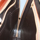 LOUIS VUITTON Monogram Vernis Van Damme Hand Bag Bronze M91125 LV Auth 134518-20