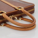 LOUIS VUITTON Monogram Vernis Van Damme Hand Bag Bronze M91125 LV Auth 134518-7