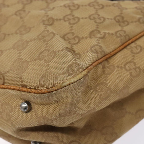 GUCCI GG Canvas Hand Bag Brown 113019 Auth 134527