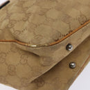 GUCCI GG Canvas Hand Bag Brown 113019 Auth 134527-9