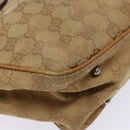 GUCCI GG Canvas Hand Bag Brown 113019 Auth 134527-16
