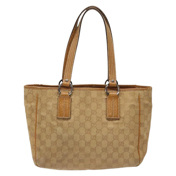 GUCCI GG Canvas Hand Bag Brown 113019 Auth 134527