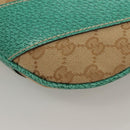 GUCCI GG Canvas Shoulder Bag Beige Silver 124357 Auth 134529-15