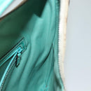 GUCCI GG Canvas Shoulder Bag Beige Silver 124357 Auth 134529-19