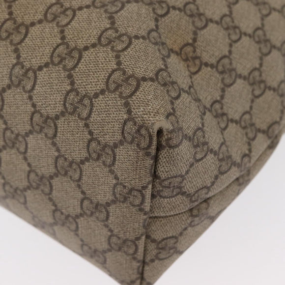 GUCCI GG Supreme Tote Bag PVC Beige 211137 Auth 134530