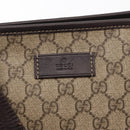 GUCCI GG Supreme Tote Bag PVC Beige 211137 Auth 134530-17