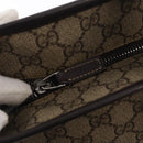 GUCCI GG Supreme Tote Bag PVC Beige 211137 Auth 134530-18