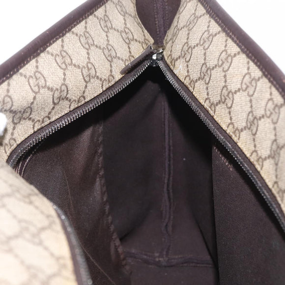 GUCCI GG Supreme Tote Bag PVC Beige 211137 Auth 134530
