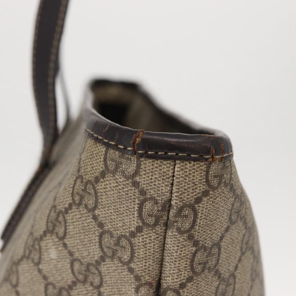 GUCCI GG Supreme Tote Bag PVC Beige 211137 Auth 134530