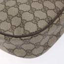 GUCCI GG Supreme Web Sherry Line Clutch Bag PVC Beige Gold 89 01 034 Auth 134532-11