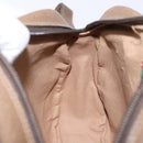 GUCCI GG Supreme Web Sherry Line Clutch Bag PVC Beige Gold 89 01 034 Auth 134532-18