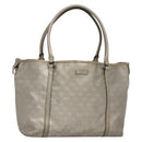 GUCCI GG implementation Tote Bag Silver 197953 Auth 134533-1