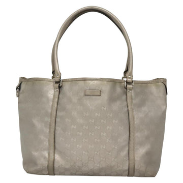 GUCCI GG implementation Tote Bag Silver 197953 Auth 134533 - 0