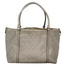 GUCCI GG implementation Tote Bag Silver 197953 Auth 134533-3