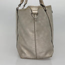 GUCCI GG implementation Tote Bag Silver 197953 Auth 134533-4