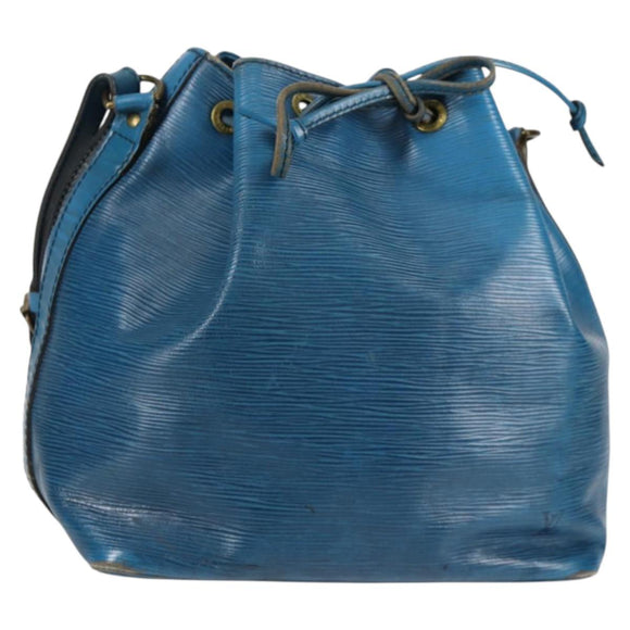 LOUIS VUITTON Epi Petit Noe Shoulder Bag Blue M44105 LV Auth 134536