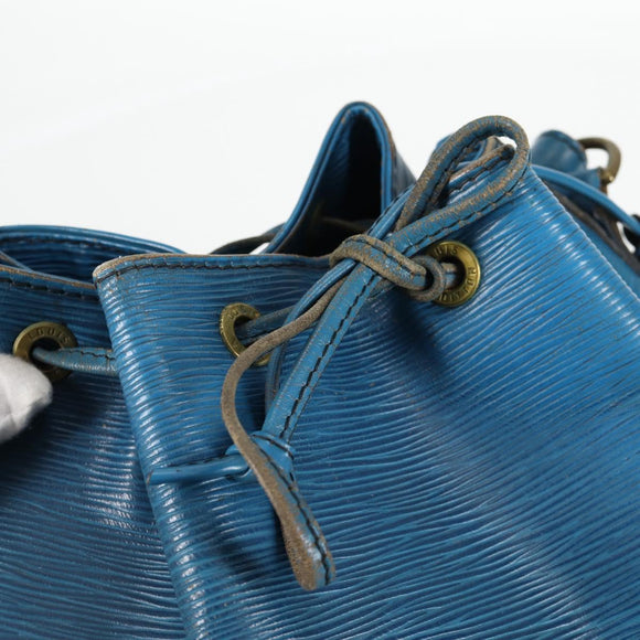 LOUIS VUITTON Epi Petit Noe Shoulder Bag Blue M44105 LV Auth 134536