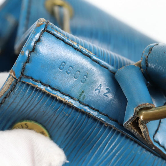 LOUIS VUITTON Epi Petit Noe Shoulder Bag Blue M44105 LV Auth 134536